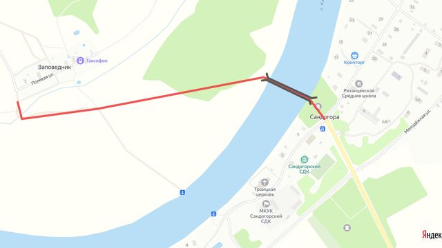 Мост в с. Сандогора через реку Кострома (Трасса Кострома-Вологда)