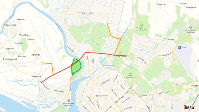 Дорога от улицы Ленина до Некрасовское шоссе