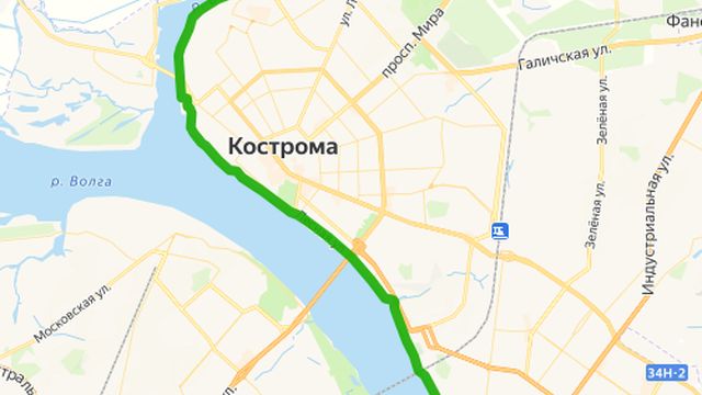 Пеше-беговая (+вело) тропа-набережная вдоль рек Волга, Белилка, Кострома