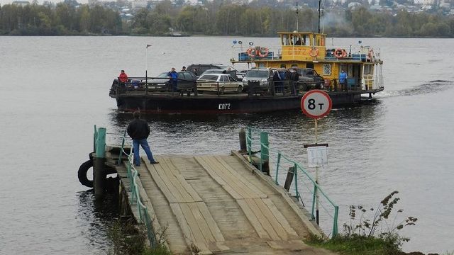 Строительство моста через р.Волга в п. Красное-на-Волге